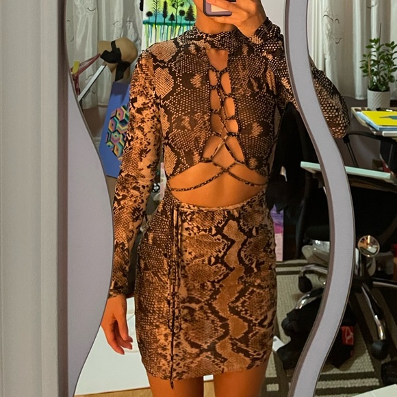 Fashion Nova Brandy Mesh Mini Dress in XS. NWT. Never worn. - Picture 4 of 5